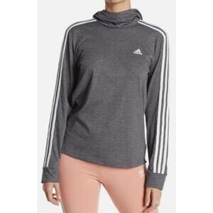 ADIDAS Women's Essentials Large Three-Stripes Transition Lightweight Hoodie NWT